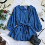 Blue short frock