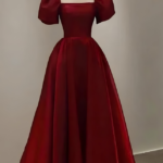 Maroon half sleeve maxi