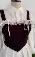 Corset black and white - Image 2