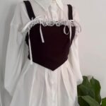 Corset black and white