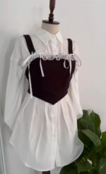 Corset black and white