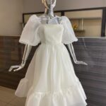 White organza dress
