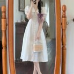 White cotton dress
