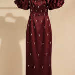 Maroon pearl maxi