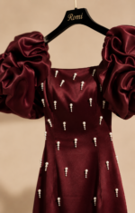 Maroon pearl maxi - Image 3