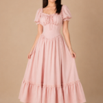Rosé Whisper Maxi Dress