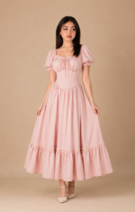 Rosé Whisper Maxi Dress
